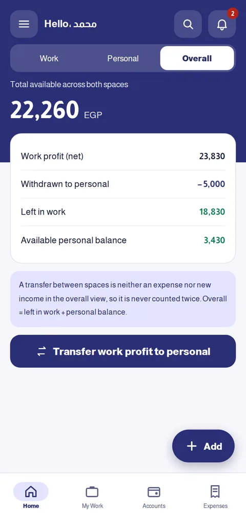 Overall — work and personal together